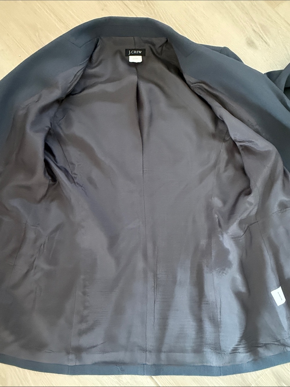 J.Crew 100% Wool Slate Gray 3-Button Single Breasted Blazer P2 Petite 2 - Picture 6 of 7